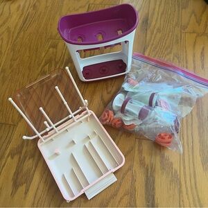 Infantino baby puree making system Pink and White Home Storage Organizer bottle